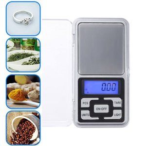Portable Pocket Jewelry Scale Balance Weight Electronic LED Scale Kitchen Tool